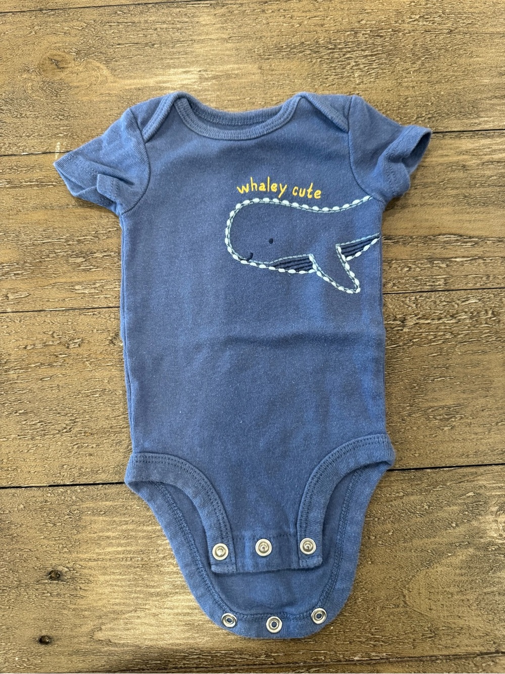 Carter's Navy 'Whaley Cute' Baby One-Piece Bodysuit